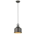 thumbnail image 1 of Chloe Lighting CH2D087RB08-DP1 Ironclad Industrial-Style 1 Light Rubbed Bronze Ceiling Mini Pendant - 8 in., 1 of 1