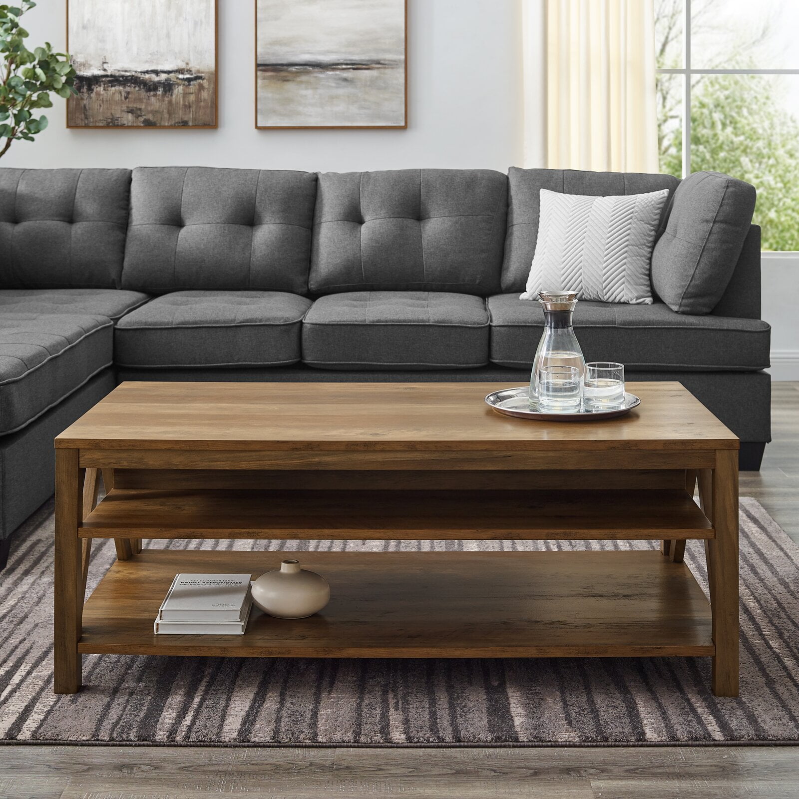 Vonda Coffee Table with Storage Walmart
