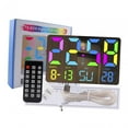 thumbnail image 4 of Reloj de Mesa Digital Strade Fareast Limited Reloj de Pared LED Concha negra 12/24 Horas, 4 of 8