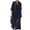 Dark Blue, variant on Lindreshi Plus Size Dresses for Women on Fashion Women's Spring/Summer V-Neck 3/4 Sleeve Cotton Linen Dress