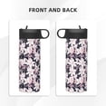thumbnail image 3 of Yiaed Lilies Flowers Print Water Bottle with Straw Lid, Stainless Steel Double Wall Insulated Water Bottle | Leak-Proof and Spill-Proof Water Bottle, 3 of 8