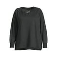 thumbnail image 4 of Terra & Sky Women's Plus Size French Terry Sweatshirt, 4 of 5