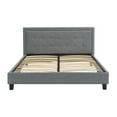 thumbnail image 5 of Naomi Home Lisa Button-Tufted Woven Platform Bed - Color: Gray, Size: Twin, 5 of 12