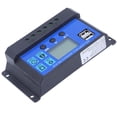 thumbnail image 4 of Controlador De Panel Solar, Pantalla LCD Gestión De Carga PWM De 3 Etapas Salida USB Dual Controlador De Panel Solar De Salida USB Dual, Para La Familia De La Industria, 4 of 8