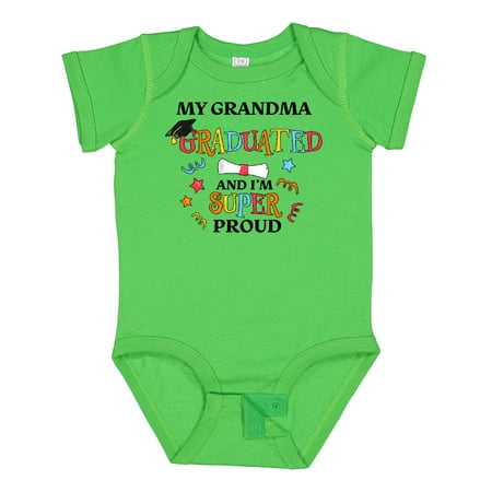 

Inktastic My Grandma Graduated and I m Super Proud Boys or Girls Baby Bodysuit