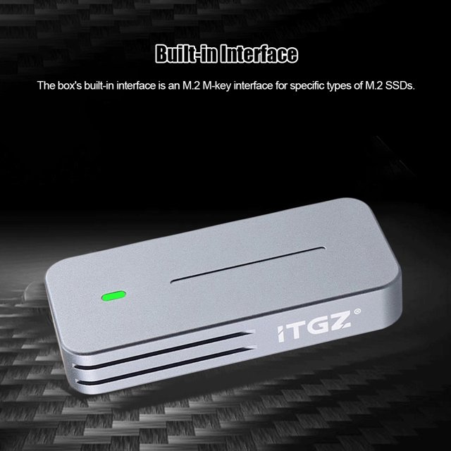 Carcasa M.2 NVMe/NGFF SSD Carcasa M.2 NVME SSD Carcasa M-key para SSD 2230/2242 M.2