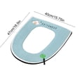 thumbnail image 3 of Toilet seat cushion with handle fully covered household toilet seat cushion detachable and washable toilet seat cushion suitable for all seasons, 3 of 6