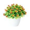 thumbnail image 2 of Artificial Flowers Potted Fake Plants Flower in Vase Faux Planting for Wedding Arrangement Home Decor Office Bathroom Dining Table Decorations, 2 of 4