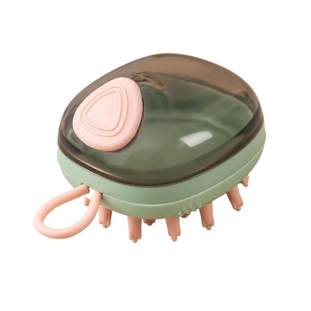Masajeador del cuero cabelludo para el cabello, cepillo de champú, eliminador de caspa de silicona suave