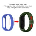 thumbnail image 4 of Cateissary Correa de repuesto trenzada de nailon, correa de , correa de reloj de nailon, de repuesto trenzada de nailon Compatible con Band 7/8 Relojes inteligentes Negro 567 Modelo, 4 of 6