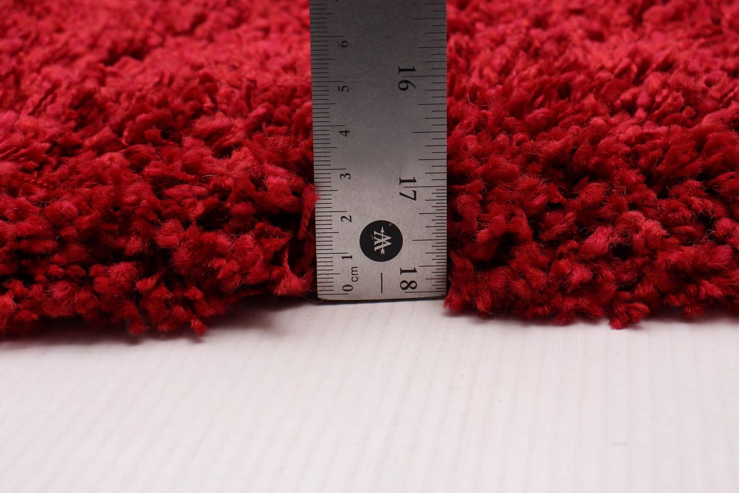 ECARPET Lotus Mod Red Shag 4'0" x 5'7"