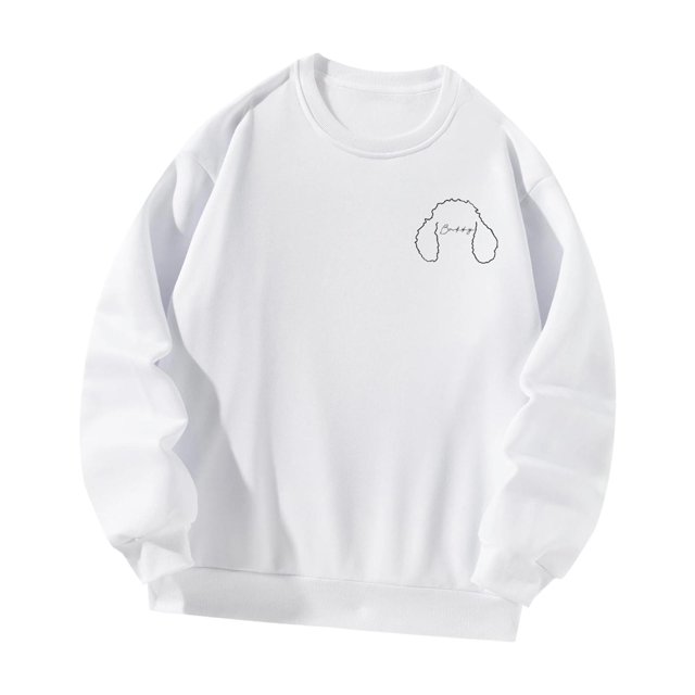 Sudadera de cuello redondo para mujer, ropa informal de manga larga, sudadera a la moda, cuello redondo para el trabajo, oficina, vacaciones, calle , M M