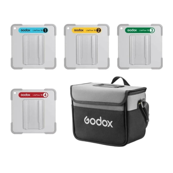 Kit de reflectores Godox LiteFlow 15 15 x 15 cm con funda blanda