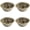 Gold, variant on 4 Inch Fluted Tube Ring Cake Pan Set, Nonstick Kugelhopf Mold | Pack of 4 Oven Safe Mini Flan Molds Carbon Steel Baking Cups for Pumpkin Cake, Jello, Brownies, Chocoflan
