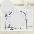 thumbnail image 3 of Ambesonne Humor Place Mats Set of 4, So What Guy Meme Face, Standard Size, Black and White, 3 of 6