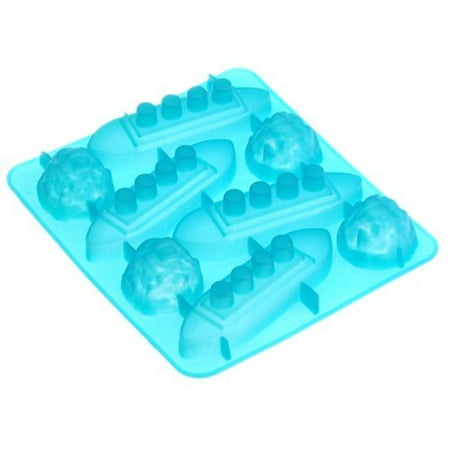 - TITANIC Ice Cube Tray For Christmas, Halloween... Party - Blue Color, Single tray makes 8 ice cube, By Dr Dry