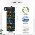 thumbnail image 4 of Yiaed Retro Truck Print Water Bottle with Straw Lid, Stainless Steel Double Wall Insulated Water Bottle | Leak-Proof and Spill-Proof Water Bottle, 4 of 8