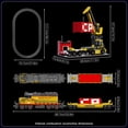 thumbnail image 3 of Set de construcción Train Mould King Diesel Locomotive 1170 piezas, 3 of 6