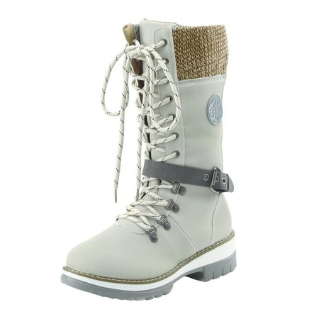 

Tangnade Ladies daily all-match casual shoes Boots For Women Snow Boots Durable Outdoor Thermal Winter Mid Calf Boots Warm Boots Beige 42