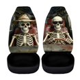 thumbnail image 5 of XYZCANDO Halloween Front Car Seat Covers featuring Skeleton Design - Breathable Durable Protective Set Of 2, 5 of 10