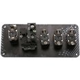 thumbnail image 2 of Interruptor de combinación cinco en uno NQ panel de fibra de carbono universal automotriz, 2 of 3