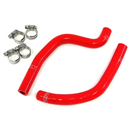 Red Silicone Radiator Hose - HPS Red Reinforced Silicone Radiator Hose Kit for Honda 03-06 CR85R