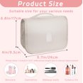 thumbnail image 2 of Toiletry Bag Travel Bag with Hanging Hook, Waterproof Capacity Hanging Multifunctional Makeup Bag for Toiletries, Portable Cosmetic Bag Travel Organizer for Women and Men(Beige), 2 of 11