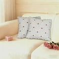 thumbnail image 7 of Valentines Pillow Covers 18x18 Inch, Lover Heart Bow Throw Pillow Covers, Knitting Jacquard Pillow Cover for Valentines Day Decorations, Soft Plush Faux Fur Pillow Case for Bedroom Couch Sofa, White, 7 of 7
