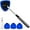Blue, variant on Windshield Cleaning Tool, Car Window Cleaner Windshield Cleaner with 4 Reusable and Washable Microfiber Pads and Extendable Handle Auto Inside Glass Wiper Kit
