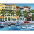 thumbnail image 2 of Vitaletti, Carolee 14x12 Black Ornate Wood Framed with Double Matting Museum Art Print Titled - Tropical Rendezvous I, 2 of 4