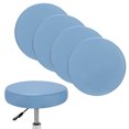 thumbnail image 1 of Uxcell 4 Paquete Fundas Redondas para Taburetes de 12-14" Sillas Impermeables de PU con Bandas Elásticas Gris Azulado, 1 of 7