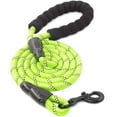 thumbnail image 1 of Strong Dog Leash with Comfortable Padded Handle and Highly Reflective Threads-Green, 1 of 5