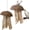 2-Pack, variant on Bird Chew Toys, Coconut Shell with Corn Husks for Parrot Beak Grinding, Coconut Shell Shredding Toy for Parakeet Lovebird Conure Budgies Cockatiel