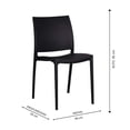 thumbnail image 4 of Juego de 4 Sillas Equipamiento en Muebles Orion Negras, 4 of 4