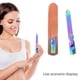 thumbnail image 3 of Lima de uñas con mango degradado fantasma antideslizante y estuche de cuero, limas de uñas de doble cara para herramientas de uñas naturales, 3 of 5