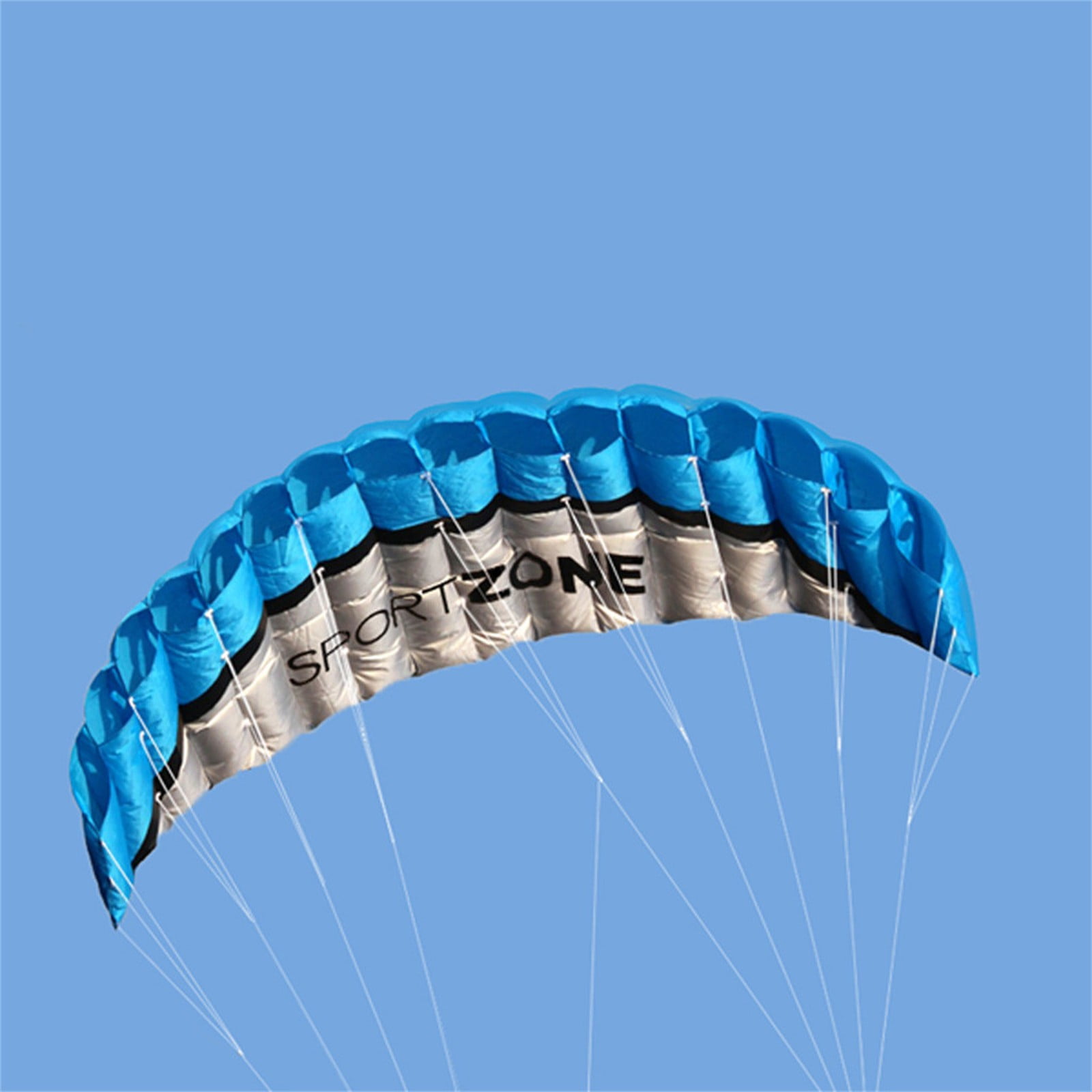 ZMKIAG Large Parachute Stunt Kite Beach Toys 98.43 inch/2.5 m, Camping & Hiking Perfect Trainer Kite Power to Your Children, Easy to Fly and Convenient to Use