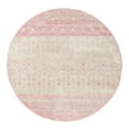 thumbnail image 3 of Unique Loom Tribal Trellis Collection Area Rug - Alami (6' Round Ivory and Pink), 3 of 12
