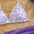 thumbnail image 4 of Shadoumai Girls Swimsuit Size 6 Ribbed Bikini Set Spaghetti Strap Tankini 3-Piece Girls Bathing Suit&nbsp;size 8 Ruched Color Block Swimwear Set Girl, 4 of 8