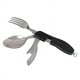 thumbnail image 1 of Utensilios para acampar 4 en 1, juego de cubiertos plegables para viajes al aire libre, cuchara portátil de acero inoxidable, tenedor, cuchillo y abridor de botellas, conjunto comb, 1 of 4
