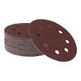 thumbnail image 1 of Hojas de Lijado Redondas de Gancho y Bucle Unique Bargains 180x180mm Rojo 60 Grano Molienda y Pulido Eficiente Fabricación y Reparación de Automóviles Carpintería, 1 of 7