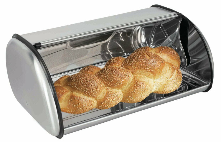 Stainless Steel Bread Box For Kitchen, Bread Bin, Bread Storage Bread Holder,13.8"X 8.3"X 5.7" - image 3 of 12