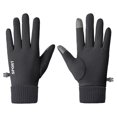 thumbnail image 1 of Guantes impermeables de felpa con pantalla táctil para ciclismo, cálidos, para mujer, 1 of 5