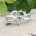 thumbnail image 6 of Minimalist Sterling Silver Infinity Heart Ring, Promise Ring for Her, Infinity Knot Heart Engagement Ring, Valentines Day Gift Idea Ring Size-12.25, 6 of 6