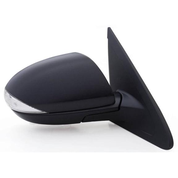 66581M - Fit System Passenger Side Mirror for 10-13 Mazda 3 w/ turn signal, black, PTM cover, w/o BSDS, foldaway, Power