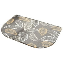 Half Circle Bath Mat, Thin Non- Bathroom Rug with Rubber Backing, Quick Dry Washable Woven Bath Mat Fits Under Door, Absorbent Low Pile Shower Rug for Bathroom Floor, 31.5"x47.2"