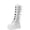White Boots, variant on hopeusnice Round Toe Multi Buckle Knee High Boots Women Gothic Boots for Cosplay Black 35