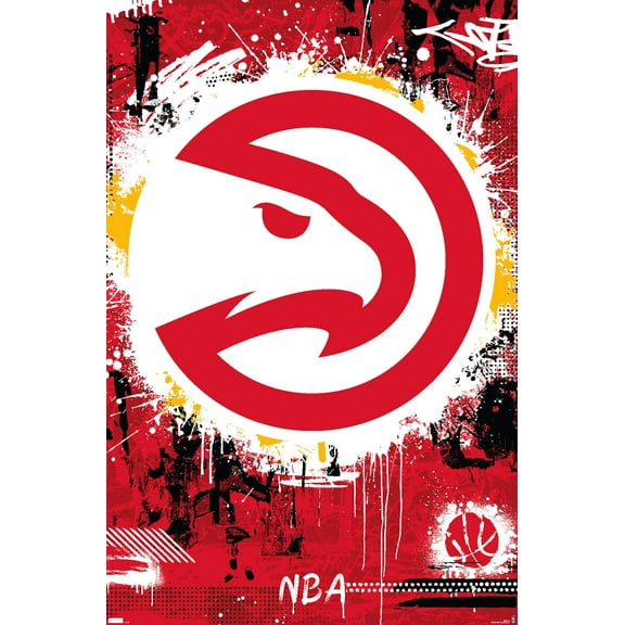 NBA Atlanta Hawks - Maximalist Logo 23 Wall Poster, 22.375" x 34"