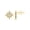 10K Yellow Gold, variant on FINE JEWELRY Sterling Silver Round Diamond Star Stud Earrings (1/10 cttw I2-I3 Clarity, I-J Color)