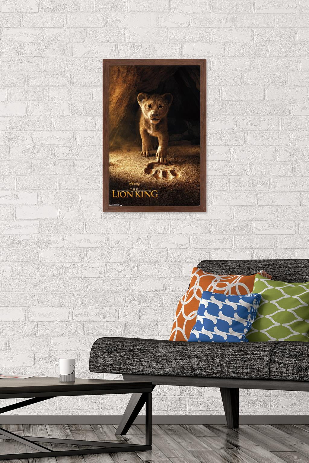 Disney The Lion King - Simba One Sheet Wall Poster, 14.725" x 22.375", Framed