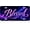 Purple Galaxy Blessed, variant on Floral Blessed License Plate with Heart, Pink Rose Watercolor Front Vanity Car Plate, Elegant Script Aluminum Novelty Auto Tag Cover, Cottagecore Aesthetic Gift for Women, 6x12 Inch